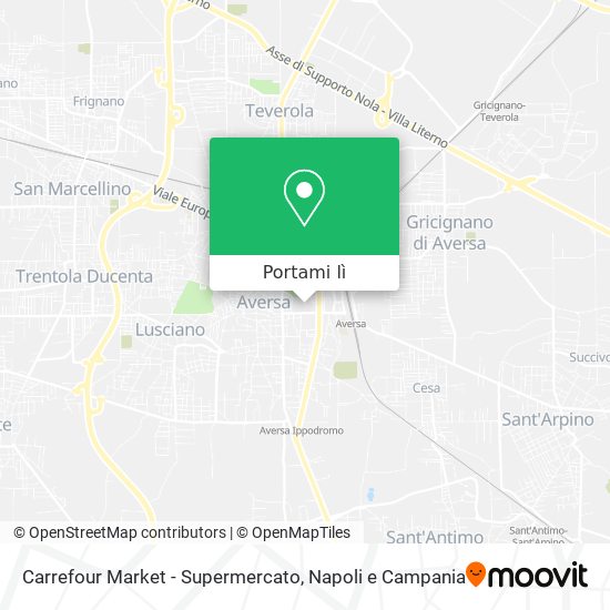 Mappa Carrefour Market - Supermercato