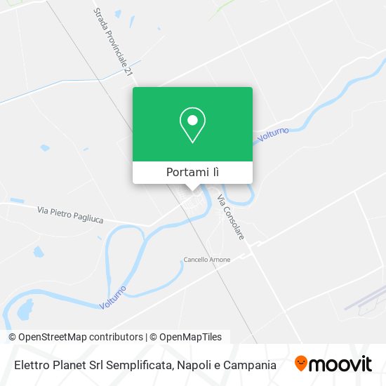Mappa Elettro Planet Srl Semplificata