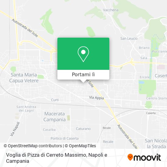 Mappa Voglia di Pizza di Cerreto Massimo