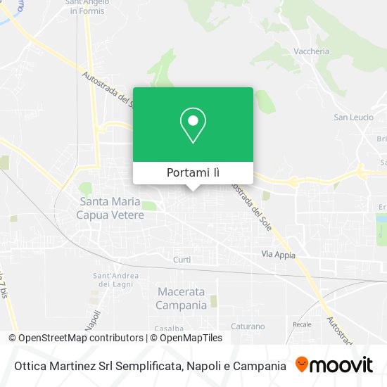 Mappa Ottica Martinez Srl Semplificata