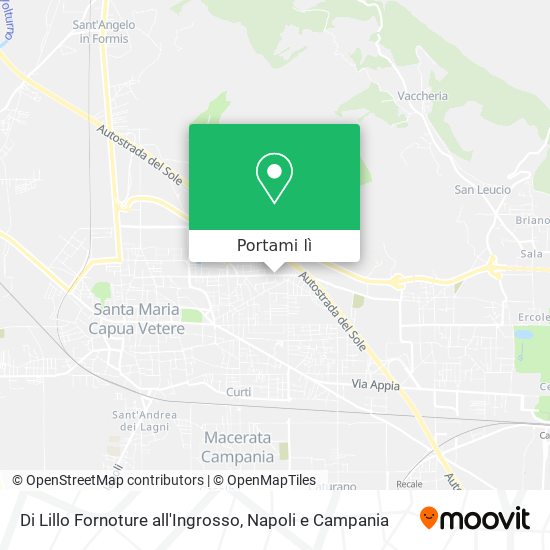 Mappa Di Lillo Fornoture all'Ingrosso