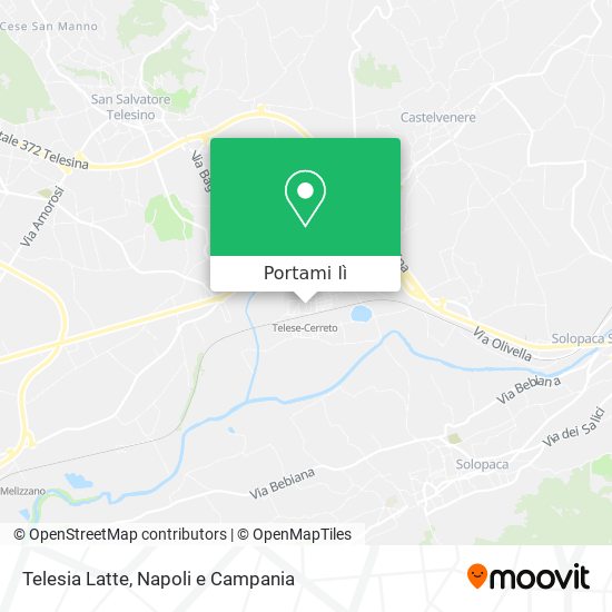 Mappa Telesia Latte