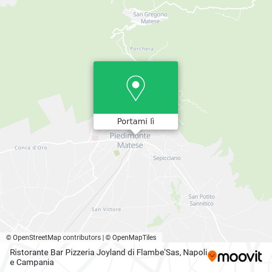 Mappa Ristorante Bar Pizzeria Joyland di Flambe'Sas