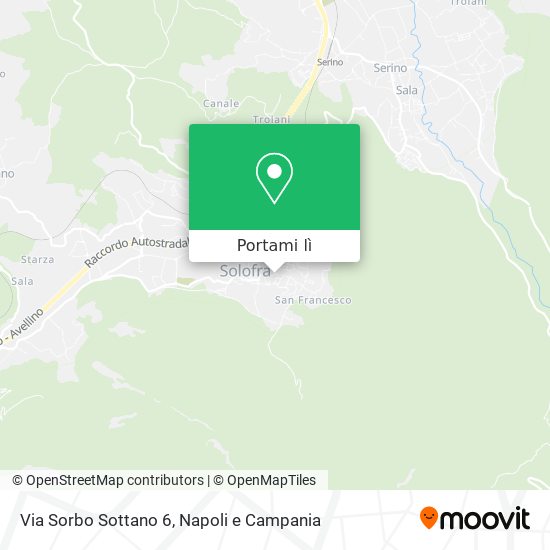 Mappa Via Sorbo Sottano  6