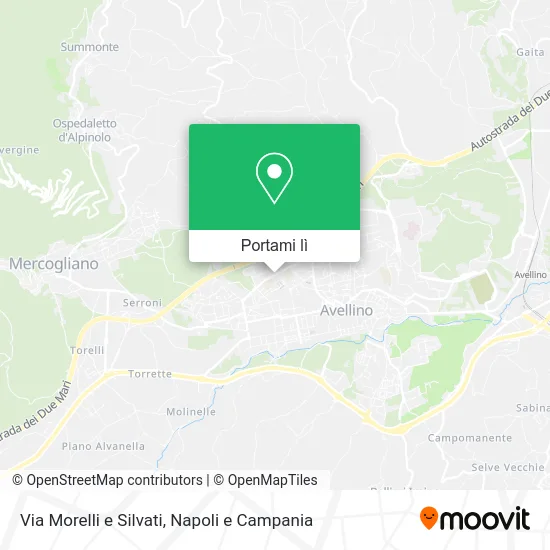 Mappa Via Morelli e Silvati