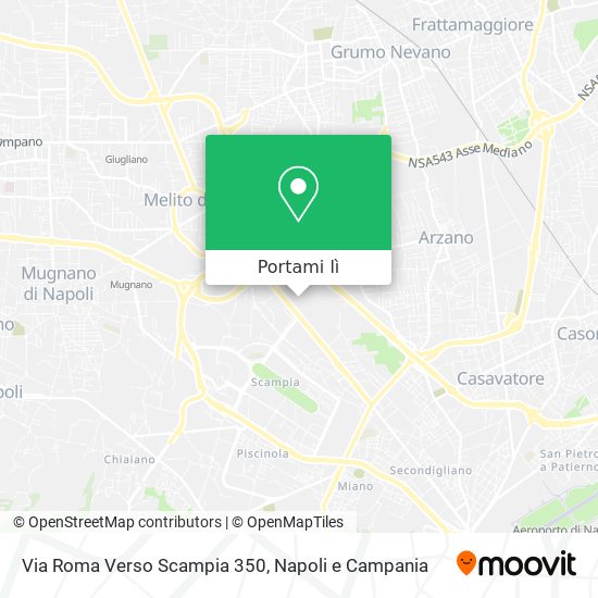 Mappa Via Roma Verso Scampia 350