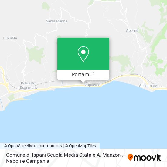 Mappa Comune di Ispani Scuola Media Statale A. Manzoni
