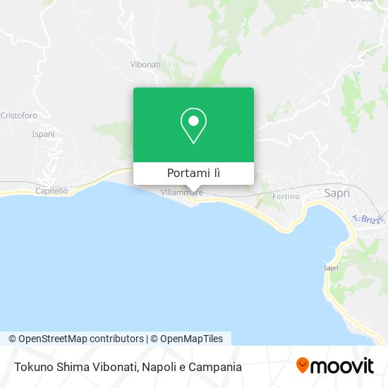 Mappa Tokuno Shima Vibonati