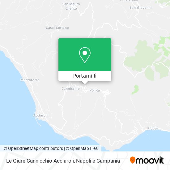 Mappa Le Giare Cannicchio Acciaroli