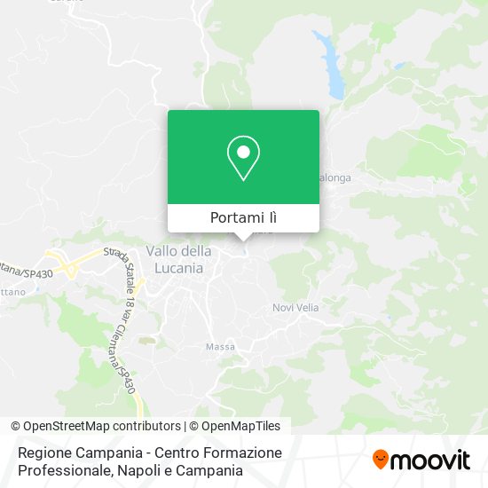Mappa Regione Campania - Centro Formazione Professionale