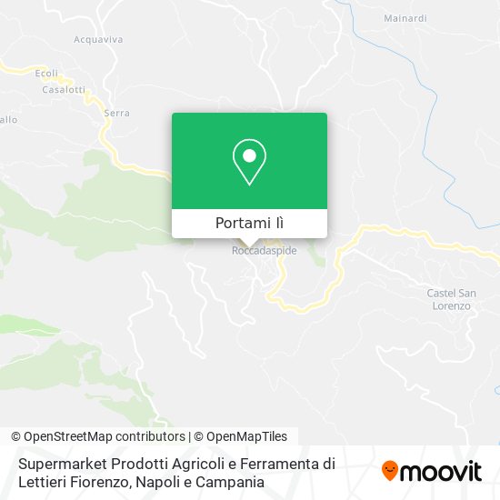 Mappa Supermarket Prodotti Agricoli e Ferramenta di Lettieri Fiorenzo