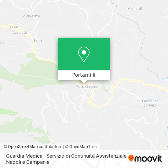 Mappa Guardia Medica - Servizio di Continuità Assistenziale