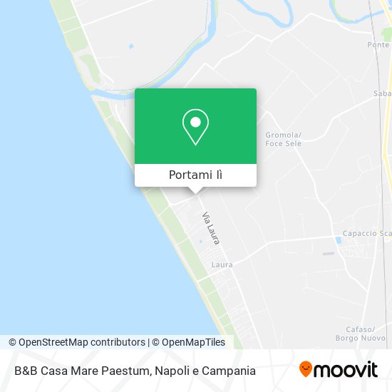 Mappa B&B Casa Mare Paestum