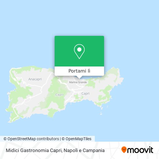 Mappa Midici Gastronomia Capri