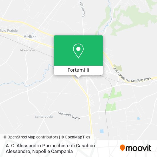 Mappa A. C. Alessandro Parrucchiere di Casaburi Alessandro