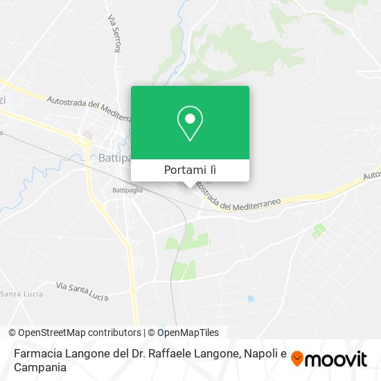 Mappa Farmacia Langone del Dr. Raffaele Langone