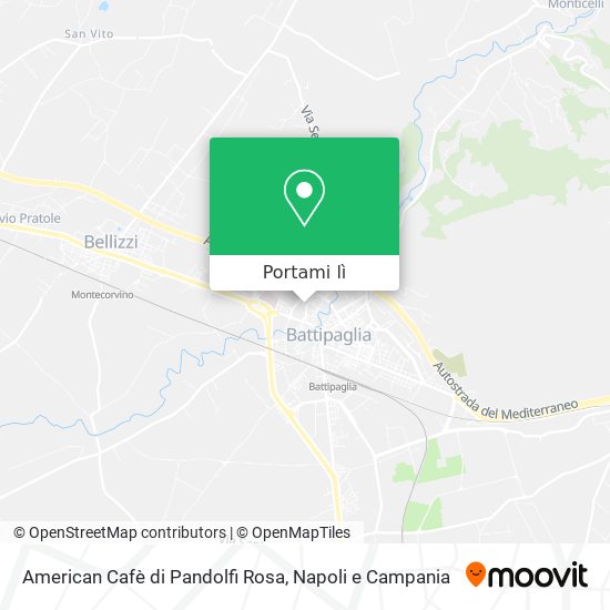 Mappa American Cafè di Pandolfi Rosa