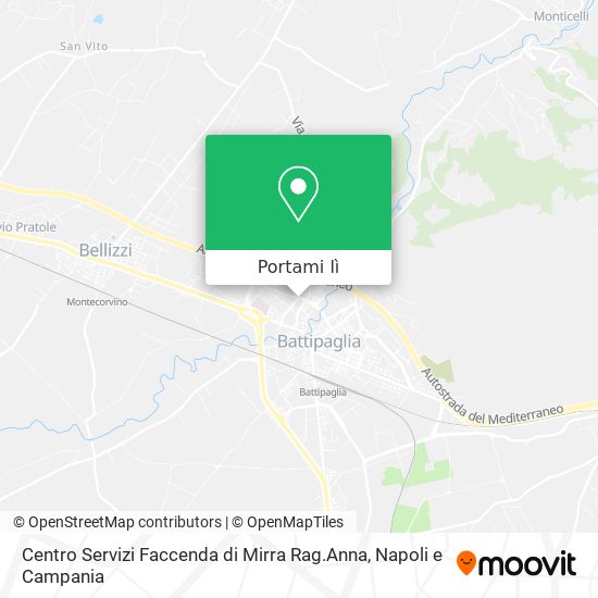 Mappa Centro Servizi Faccenda di Mirra Rag.Anna