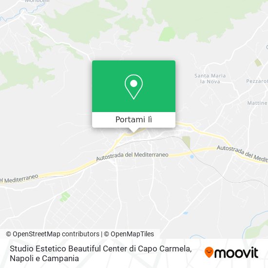Mappa Studio Estetico Beautiful Center di Capo Carmela