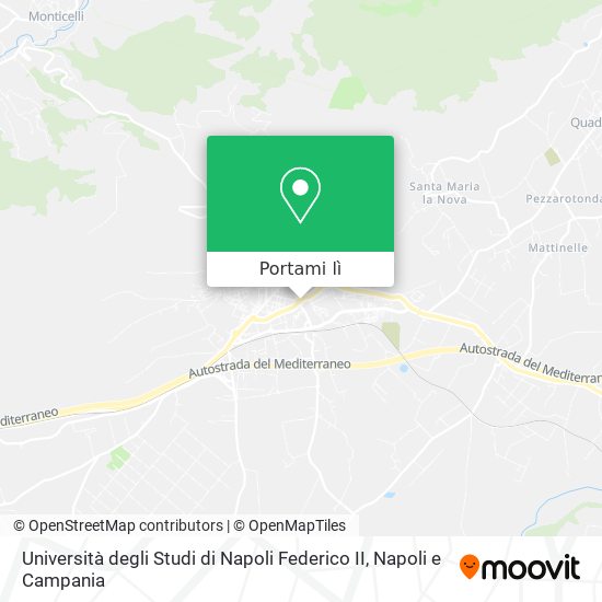 Mappa Università degli Studi di Napoli Federico II