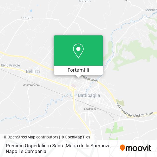 Mappa Presidio Ospedaliero Santa Maria della Speranza