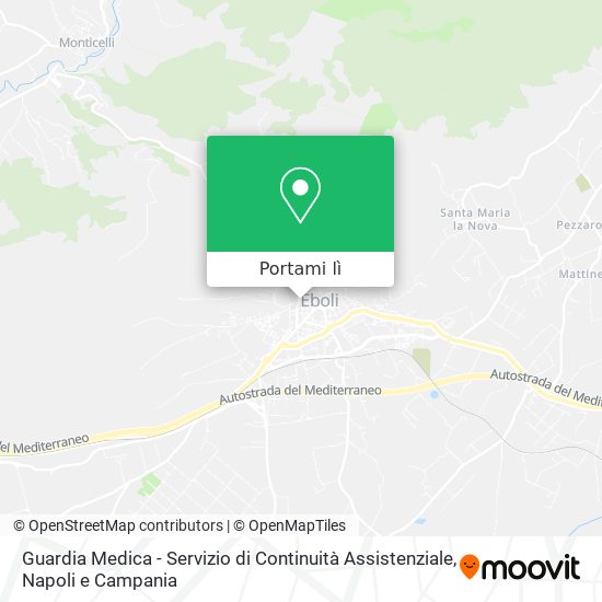 Mappa Guardia Medica - Servizio di Continuità Assistenziale