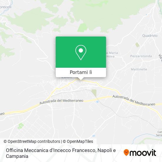 Mappa Officina Meccanica d'Incecco Francesco