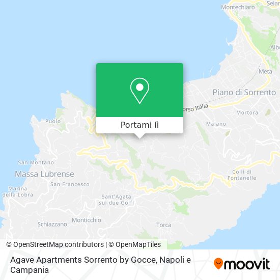 Mappa Agave Apartments Sorrento by Gocce
