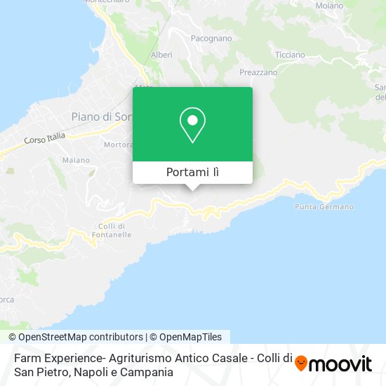 Mappa Farm Experience- Agriturismo Antico Casale - Colli di San Pietro