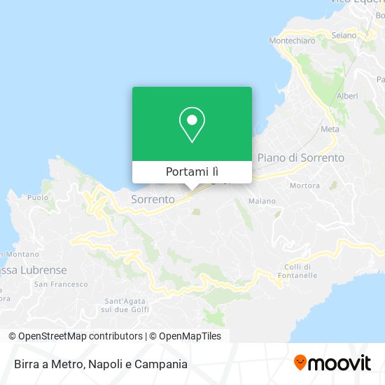 Mappa Birra a Metro