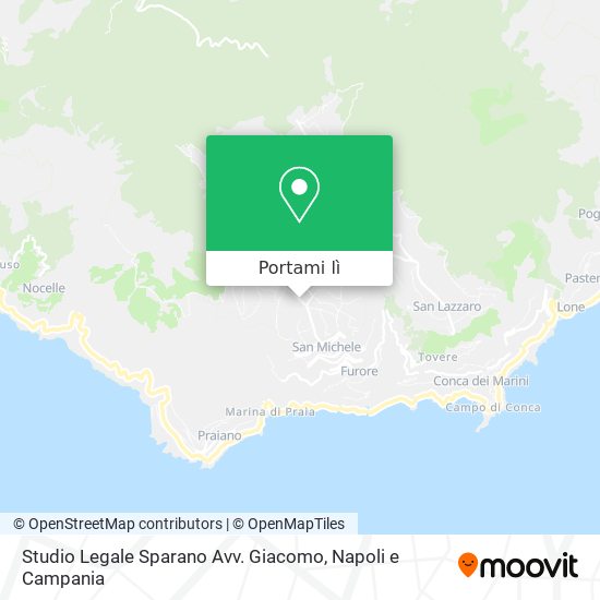 Mappa Studio Legale Sparano Avv. Giacomo