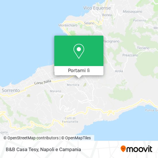 Mappa B&B Casa Tesy