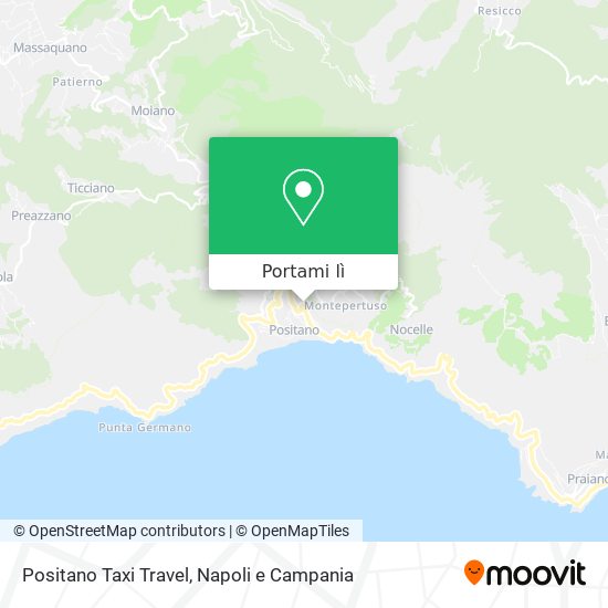 Mappa Positano Taxi Travel