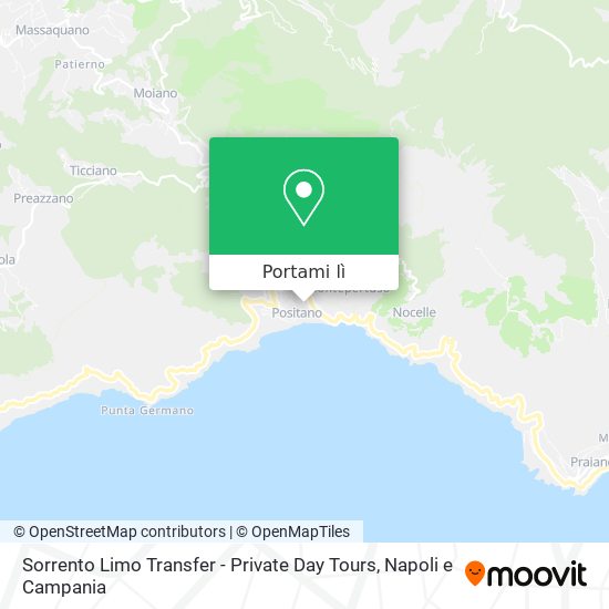 Mappa Sorrento Limo Transfer - Private Day Tours