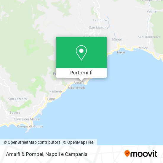 Mappa Amalfi & Pompei