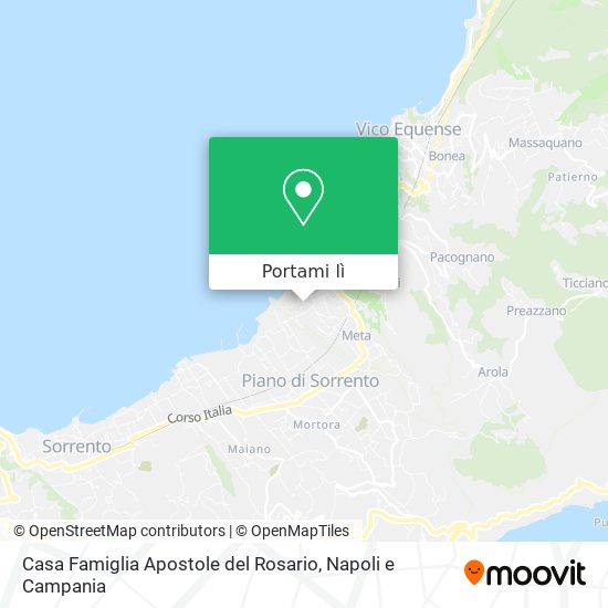 Mappa Casa Famiglia Apostole del Rosario