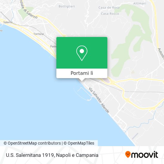 Mappa U.S. Salernitana 1919