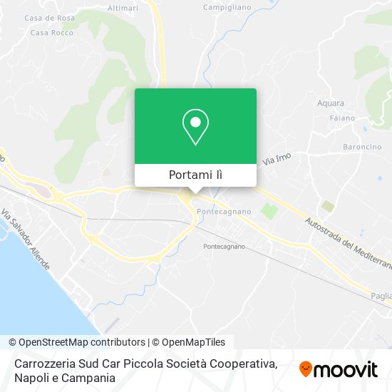 Mappa Carrozzeria Sud Car Piccola Società Cooperativa