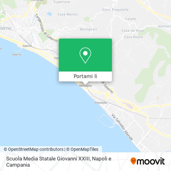 Mappa Scuola Media Statale Giovanni XXIII