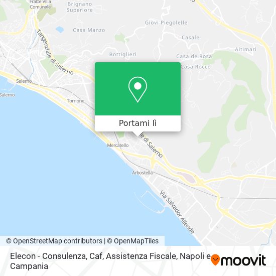 Mappa Elecon - Consulenza, Caf, Assistenza Fiscale