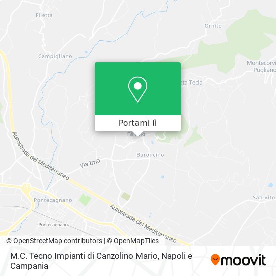 Mappa M.C. Tecno Impianti di Canzolino Mario