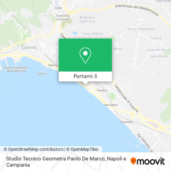 Mappa Studio Tecnico Geometra Paolo De Marco