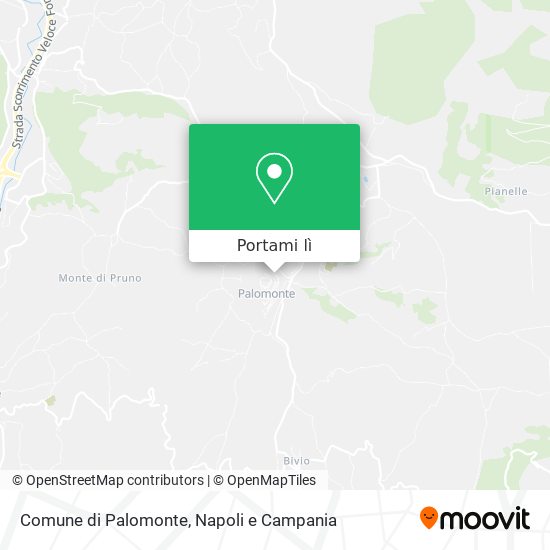 Mappa Comune di Palomonte