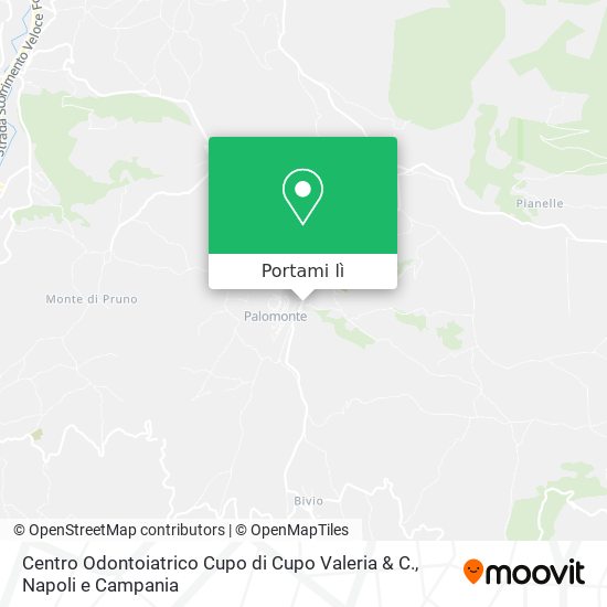 Mappa Centro Odontoiatrico Cupo di Cupo Valeria & C.