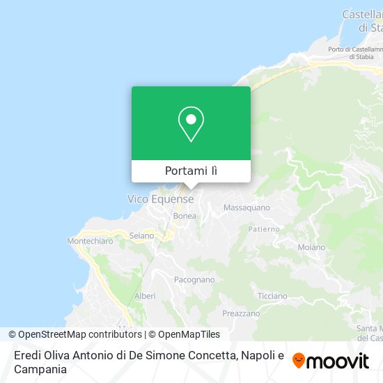 Mappa Eredi Oliva Antonio di De Simone Concetta
