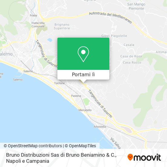 Mappa Bruno Distribuzioni Sas di Bruno Beniamino & C.