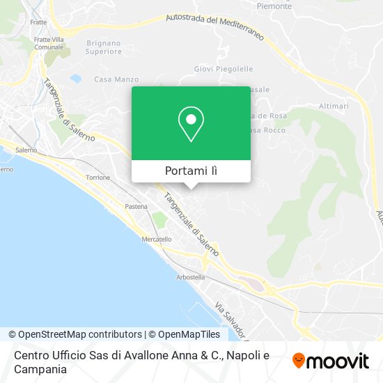 Mappa Centro Ufficio Sas di Avallone Anna & C.