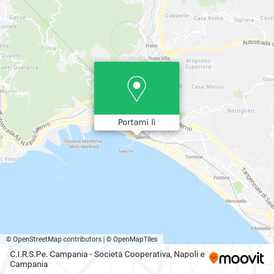 Mappa C.I.R.S.Pe. Campania - Società Cooperativa