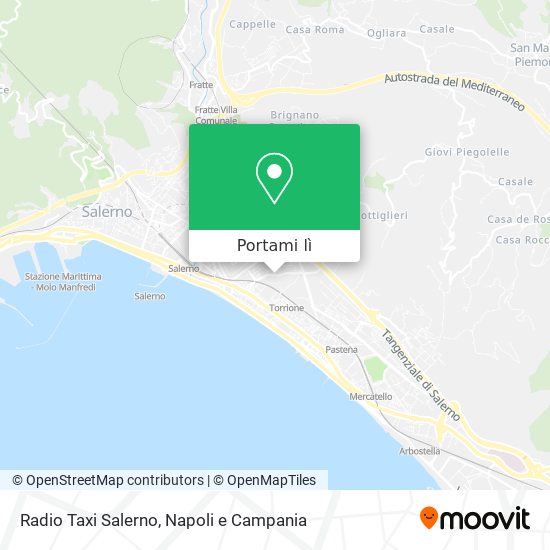 Mappa Radio Taxi Salerno