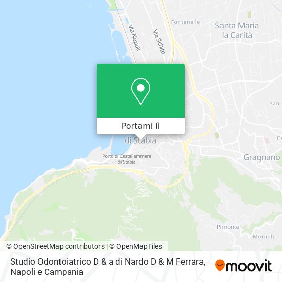 Mappa Studio Odontoiatrico D & a di Nardo D & M Ferrara